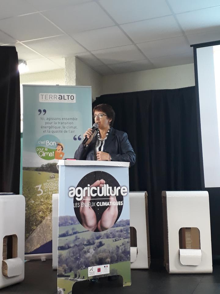 Christiane Lambert à la journée Agriculture et climat à Angers