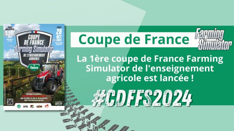 La FNSEA lance la première Coupe de France de Farming Simulator de l’enseignement agricole