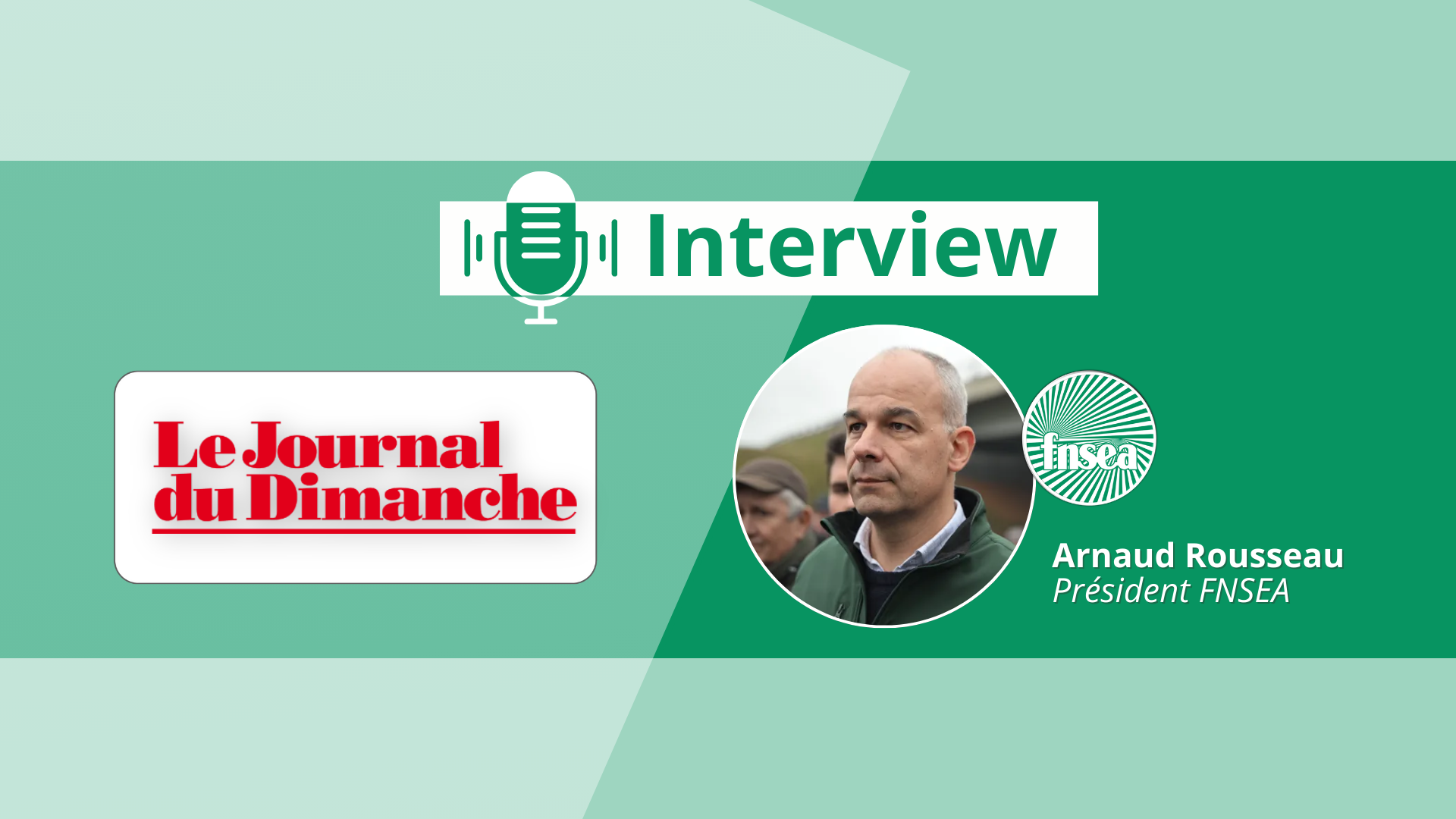 A.Rousseau dans le JDD : « La conjoncture de ces trois derniers mois, avec un gouvernement démissionnaire et l’absence de discussions à l’échelle européenne sur les questions agricoles depuis juin, est au cœur de nos préoccupations. »